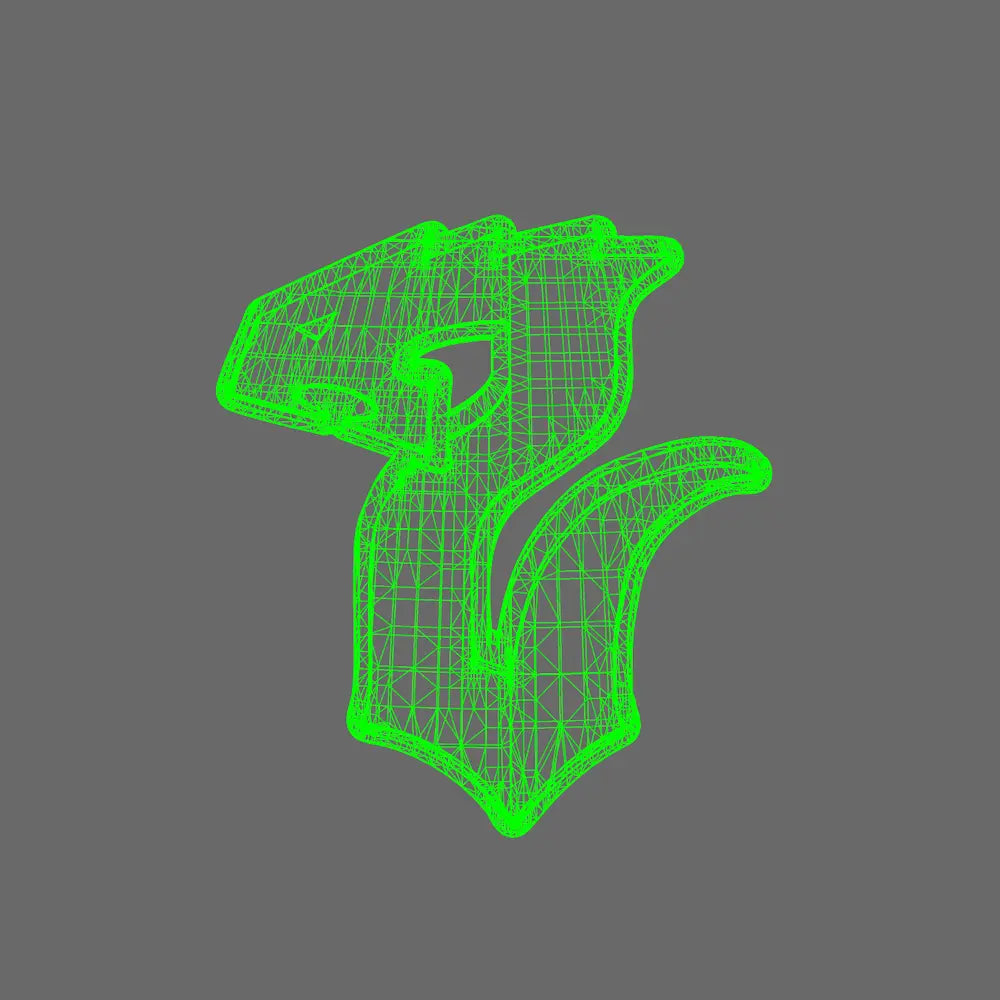 Void Serpents V10B Shoulder Symbols LEFT - BW Terrain & Forge