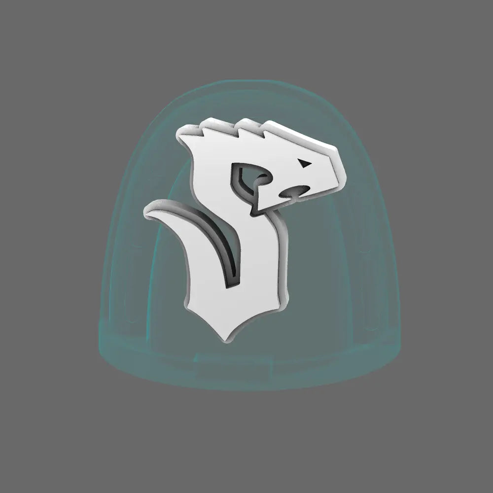 Void Serpents V10K Shoulder Symbols Right - BW Terrain & Forge