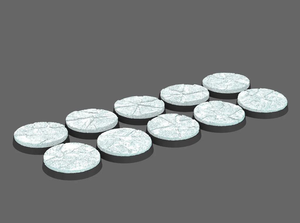 25mm Ice Field Bases (STL Format) - view 2