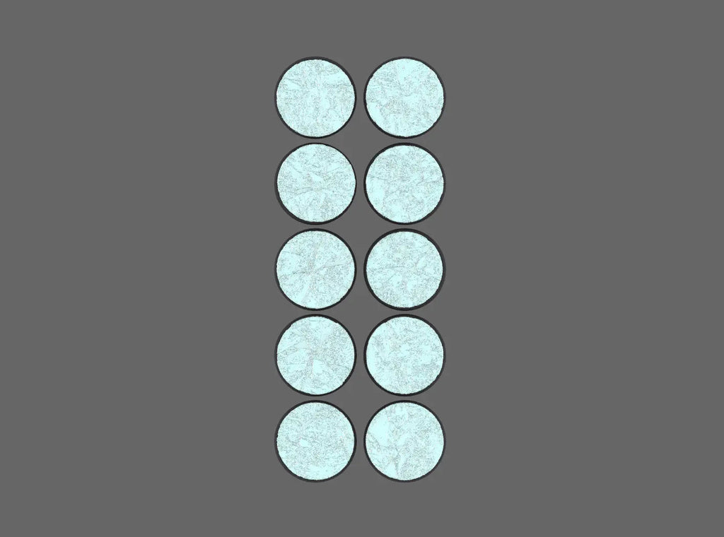 25mm Ice Field Bases (STL Format) - view 1