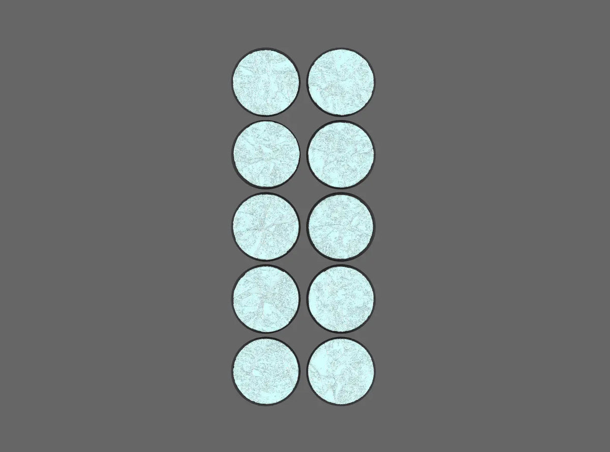 25mm Ice Field Bases (STL Format) - view 1