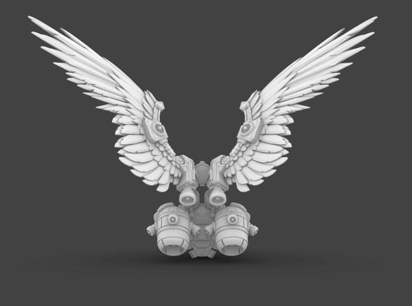 Space Knights V7 Imperial Eagle Winged Jetpack 3d printed