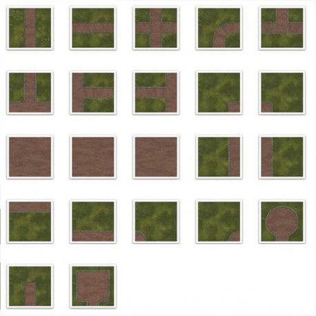 Digital Forge: Brick Paths - Modular Terrain Tiles - bw-terrain-forge