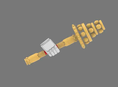 Cyber Samurai Shrine Suzu Mace (Digital STL) - BW Terrain & Forge
