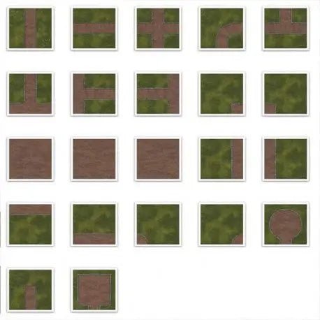 Digital Forge: Brick Paths - Modular Terrain Tiles - BW Terrain & Forge