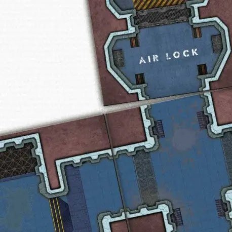 Digital Forge: Gamza Base 69 - Space Station Themed Modular Terrain Tiles - BW Terrain & Forge