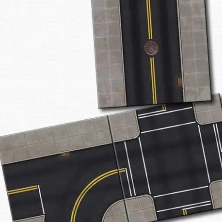 Digital Forge: Urban Streets - City Street Modular Terrain Tiles - BW Terrain & Forge