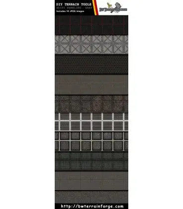 Digital Forge: Sci Fi Paneling - Gray - bw-terrain-forge