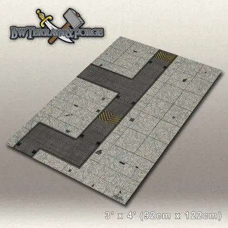 Forge Mats: Alpha Base One (Gray Variant) - bw-terrain-forge