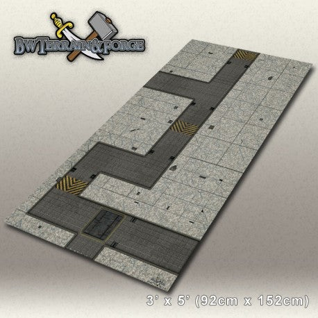 Forge Mats: Alpha Base One (Gray Variant) - bw-terrain-forge