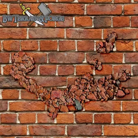 Forge Mats: Brick Yard Pitch with Logo 36 x 36 for Guild Ball - bw-terrain-forge