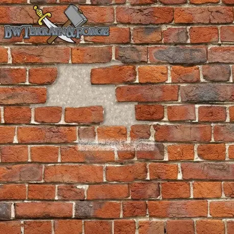 Forge Mats: Brick Yard Pitch with Logo 36 x 36 for Guild Ball - bw-terrain-forge