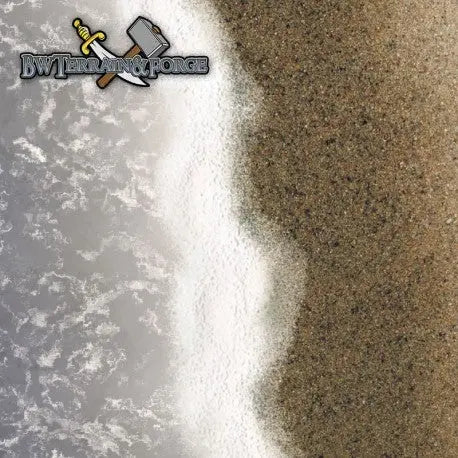 Forge Mats: Coastal Defender - Oceanfront Themed Gaming Mat - bw-terrain-forge