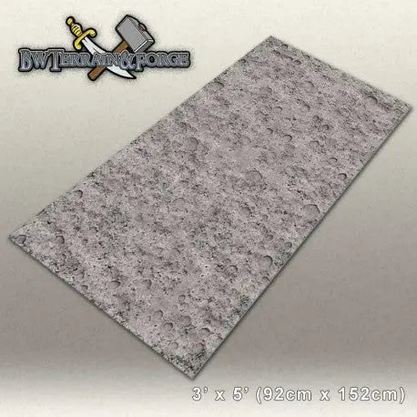 Forge Mats: Cratered Moon Gaming Mat - BW Terrain & Forge
