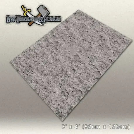 Forge Mats: Cratered Moon Gaming Mat - BW Terrain & Forge