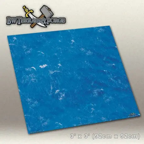 Forge Mats: Deep Blue Ocean - Open Water Themed Gaming Mat - bw-terrain-forge