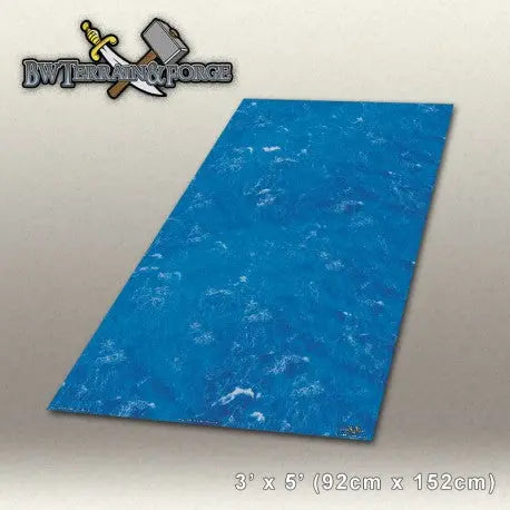 Forge Mats: Deep Blue Ocean - Open Water Themed Gaming Mat - bw-terrain-forge