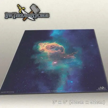 Forge Mats: Encounter At Nebula LV-2463 - space themed gaming mat - bw-terrain-forge
