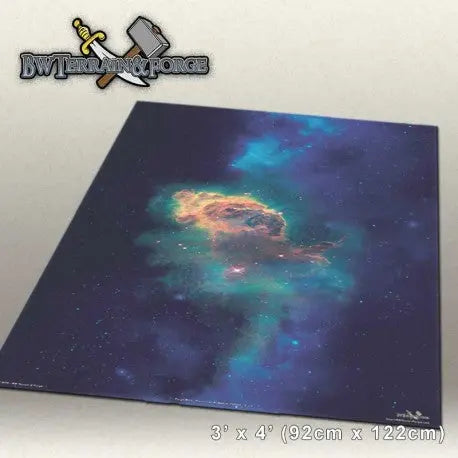 Forge Mats: Encounter At Nebula LV-2463 - space themed gaming mat - bw-terrain-forge