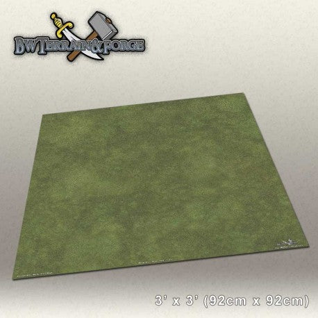 Forge Mats: Grass Field - Green Grass Themed Gaming Mat - bw-terrain-forge