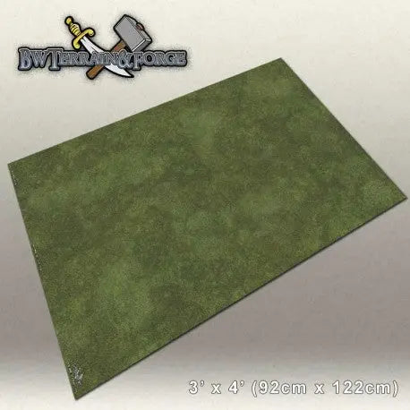 Forge Mats: Grass Field - Green Grass Themed Gaming Mat - bw-terrain-forge