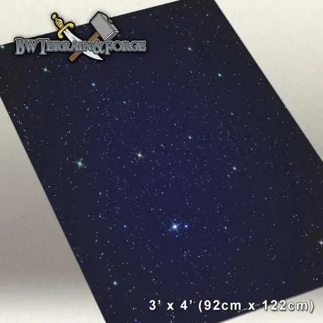 Forge Mats: Star Scape Space Gaming Mat - BW Terrain & Forge
