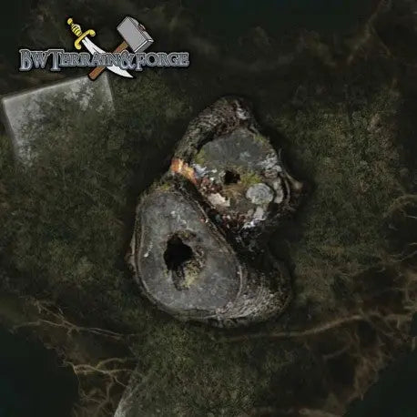 Forge Mats: Swamp Land - Swamp / Ruins Themed Game Mat - bw-terrain-forge