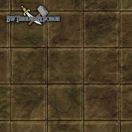 Forge Mats: Tan Stone Tiles Gaming Mat - BW Terrain & Forge