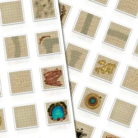 Digital Forge: Pharaoh's Desert : Ancient Desert Themed Modular Terrain Tiles - bw-terrain-forge