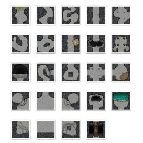 Digital Forge: The Bandit's Cave - Modular Terrain Tiles - bw-terrain-forge