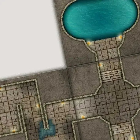 Digital Forge: Warlord's Dungeon - Castle Dungeon Themed Modular Terrain Tiles - bw-terrain-forge